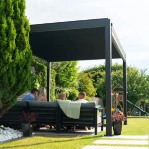 3m x 3m Pergola + 4 blinds and LED lighting